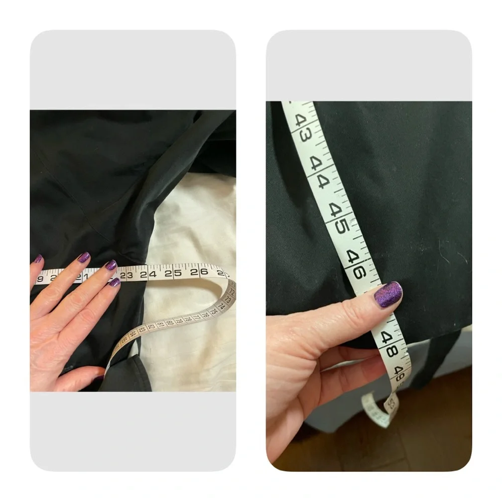 Burberry Vintage Trench Coat Black Authentic Nova Check Double Breasted 14 XLong - Picture 14 of 16